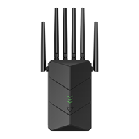 Répéteur WiFi 6 antennes 1800 Mbps double bande avec port LAN pour réseaux domestiques et professionnels