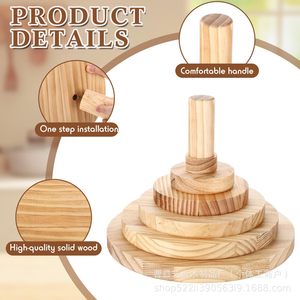 Ensemble de moules en céramique et bois pour la fabrication de poteries, avec couleur bois naturel, bois massif, artisanat fait main, objet de collection - Product Image 5