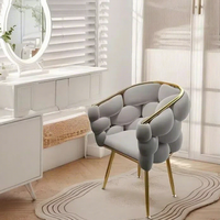 Vente directe usine – Chaise de chambre moderne de luxe léger, design nordique minimaliste créatif, chaise de maquillage pour salle à manger et salon