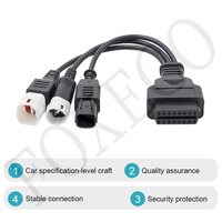 Câbles de diagnostic OBD2 12V à 3/4/16 broches, isolés en PVC, à âme en cuivre FOXECO, très compatibles et stables, longueur personnalisée, multi-automobiles