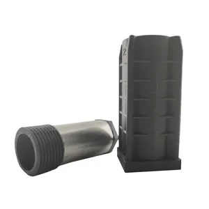 Nero plastica termica accresciuta piedini regolabili adatto per 40*40 millimetri tubo quadrato - Product Image 5