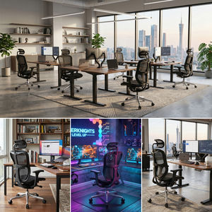 Modern High <b>Back</b> Ergonomic Mesh Aluminum Office <b>Chairs</b> - Product Image 3