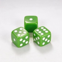 Dés classiques carrés D6 personnalisés avec logos pour jeux de rôle de casino, en plastique acrylique 16 mm pour adultes