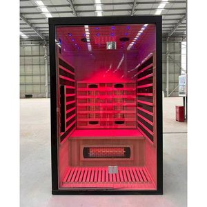 Kustom kualitas tinggi ponsel dalam ruangan 2 orang inframerah ruang Sauna Kanada Hemlock Sauna Pod - Product Image 2