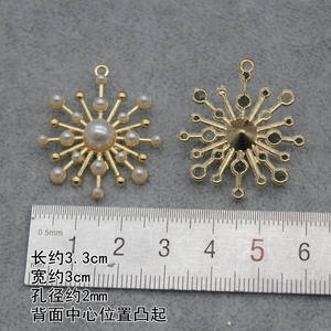 2025 vente chaude bricolage KoreanCrown matériel en forme spéciale pointu mode multi-angle étoile pendentif boucles d'oreilles alliage accessoires - Product Image 5