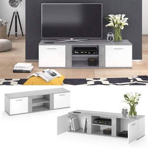 Mobile <span class=keywords><strong>TV</strong></span> Moderno da <span class=keywords><strong>65</strong></span> <span class=keywords><strong>Pollici</strong></span>, Mobiletto in Legno Bianco per Soggiorno, Camera da Letto, Hotel o Appartamento, Arredamento per la Casa - Product Image 4