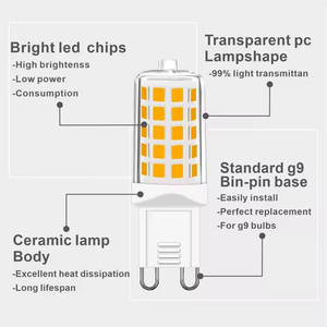 CSLIDO High Lumen G9 <strong>Led</strong> <strong>Bulb</strong> Flicker Free 120V 220V G9 <strong>Led</strong> Light <strong>Bulb</strong> 2700k 3000K 4000K 6000K - Product Image 2