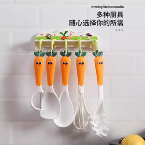 ชุดเครื่องมือครัวแครอท 5 ชิ้น วัสดุ PP พร้อมตะขอเก็บของสำหรับทำอาหาร - Product Image 5