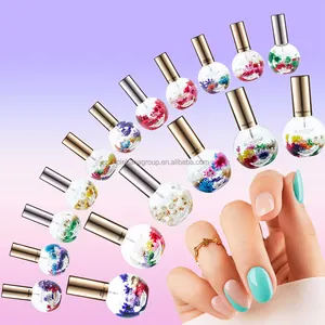 Private Label Oem Naturals Nail Cuticle Oil Revitalizer Moisture Nail Care Dry Flower Nutrition Cuticle Oil For Nail Art
