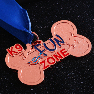 Médaille commémorative Unique en métal, cuivre, en forme d'os, pour <span class=keywords><strong>chien</strong></span>, en émail doux - Product Image 5