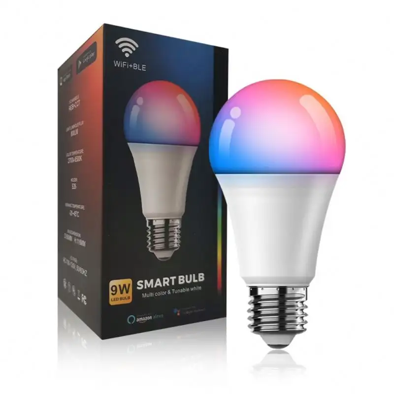 Smart LED bulb 1SE smart bulb for Google home Alexa E27 110V 220V WiFi connection color RGB voice control