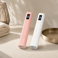 Lampe de séchage portable pour manucure avec écran numérique, fenêtre transparente, rechargeable USB-C, idéale pour les salons de manucure et le séchage du gel.