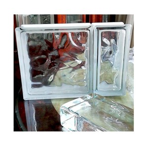 Blocs de verre creux pour bâtiment, bonne visibilité et transmission de la lumière, blocs de verre décoratifs transparents, briques - Product Image 2