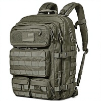 Sac à dos tactique de randonnée, sac à dos d'extérieur avec tissu Cordura imperméable et fonctions de rangement de survie