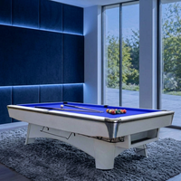 Table de billard professionnelle sur mesure 9 pieds en chêne massif avec système de retour de billes en cuir K66, plateau en ardoise Jiujiang, haute qualité