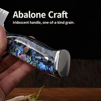 Couteau de cuisine polyvalent haut de gamme en acier au carbone avec manche en plastique, style vintage, ambidextre, pour la maison et la restauration