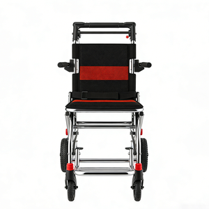 Silla de Ruedas Manual Compacta con Diseño de Carro, Ligera y Fácil de Transportar en Avión - Product Image 1