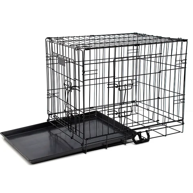 Pet tedarikçisi 18/24/30/36/42/48 köpek kafesleri metal kennels açık köpek kafesleri satılık büyük köpekler için pet hayvan kafesi