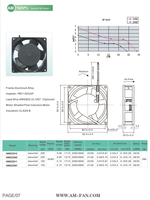 Ventilateur axial AC AM9225H2 92mm 9225 110V 220V, faible bruit, haut débit d'air (CFM), pour incubateur d'œufs, réfrigérateur, refroidissement, OEM ODM