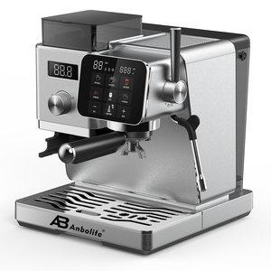 <span class=keywords><strong>Cafetera</strong></span> Espresso de 20 Bares de Venta Directa de Fábrica Anbolife, Máquina de Espresso <span class=keywords><strong>Express</strong></span>, Carcasa de Acero Inoxidable Cepillado - Product Image 1