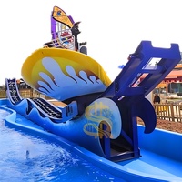 Manèges de Voitures Volantes à Double Vague, Manèges de Skateboard Aquatique pour Enfants, Aire de Jeux Intérieure