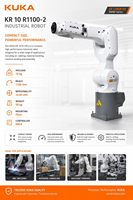 Bras robotisé industriel KUKA KR 10 R1100-2, charge utile de 10 kg, portée de 1101 mm