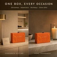 Boîte cadeau pour bougies personnalisée avec logo, 2 pièces, avec couvercle magnétique et doublure en satin pour bougies parfumées dans un bocal en verre ambré, vente en gros