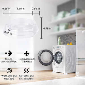 Cuscinetti <span class=keywords><strong>Antivibrazione</strong></span> Autoadesivi Rotondi per <span class=keywords><strong>Lavatrice</strong></span> Piedini Antiscivolo Ammortizzanti per Elettrodomestici - Product Image 4