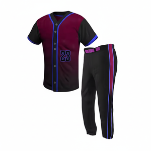 เสื้อเบสบอลผ้าโพลีเอสเตอร์สำหรับวิ่งชุดเครื่องแบบเบสบอลใส่ได้ปกติสไตล์ใหม่ล่าสุด - Product Image 1