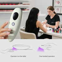 Sèche-ongles ovale portatif MR, rechargeable, alimenté par batterie, 2 modes avec démarrage par détection, sécurité thermique, ergonomique, lampe à ongles