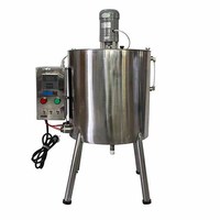 30L Agitateur Électrique Chimique En Acier Inoxydable Pâte Chauffe-Mélangeur Réservoir Avec Buse De Remplissage