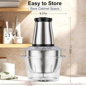 Vente en gros Nouveau design 2L 3L 4L 5L Petits récipients en acier inoxydable et verre pour la viande et les aliments, idéaux pour la cuisine domestique, à prix abordable - Product Image 2