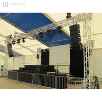 Escenario de concierto con espiga para techo plano, pantalla de armazón, gancho de iluminación, sistema de abrazadera de armazón, armazón de aluminio