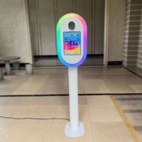 Photomaton intelligent avec boîtier métallique, appareil photo reflex numérique, iPad, impression instantanée, kiosque selfie avec application/télécommande