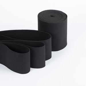 Tricoté en polyester plat de haute qualité 1/1.2 /1.5 /2 /2.5 /3 /4/5/<span class=keywords><strong>6</strong></span> Bande élastique noire de <span class=keywords><strong>6</strong></span> pouces de large - Product Image 3