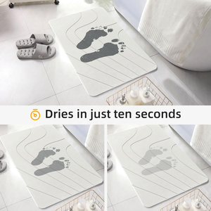 Niente piu' scivolate nei bagni! Il nostro tappetino di terra diatomacea assorbente lavora duramente per tenerti al sicuro dagli scivoli per l'uso domestico della doccia" - Product Image 4