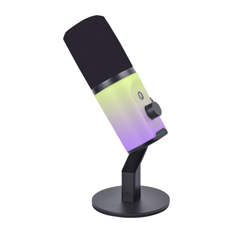 ZX-777 RGB USB Microphone - Versatile for Recording & Gaming