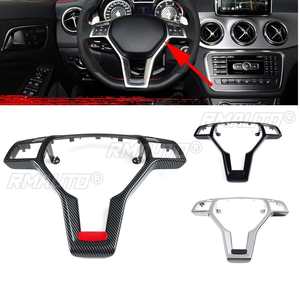 ฝาครอบตกแต่งกรอบพวงมาลัยรถยนต์สำหรับ Mercedes Benz C E CLA CLASS W204 W212 W117 C172 C218 2012-2014 สำหรับสไตล์ AMG - Product Image 1