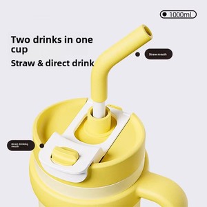Vaso Térmico <span class=keywords><strong>de</strong></span> Gran Capacidad, Aislado al Vacío, <span class=keywords><strong>de</strong></span> Acero Inoxidable, con Pajita, Portátil para Mujer, con Control Inteligente <span class=keywords><strong>de</strong></span> Temperatura, Diseño <span class=keywords><strong>de</strong></span> Puntos - Product Image 3