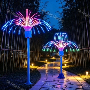 Grand motif lumineux de feux d'artifice de Noël pour les places commerciales, les parcs à thème et les installations de festivals en plein air - Product Image 3