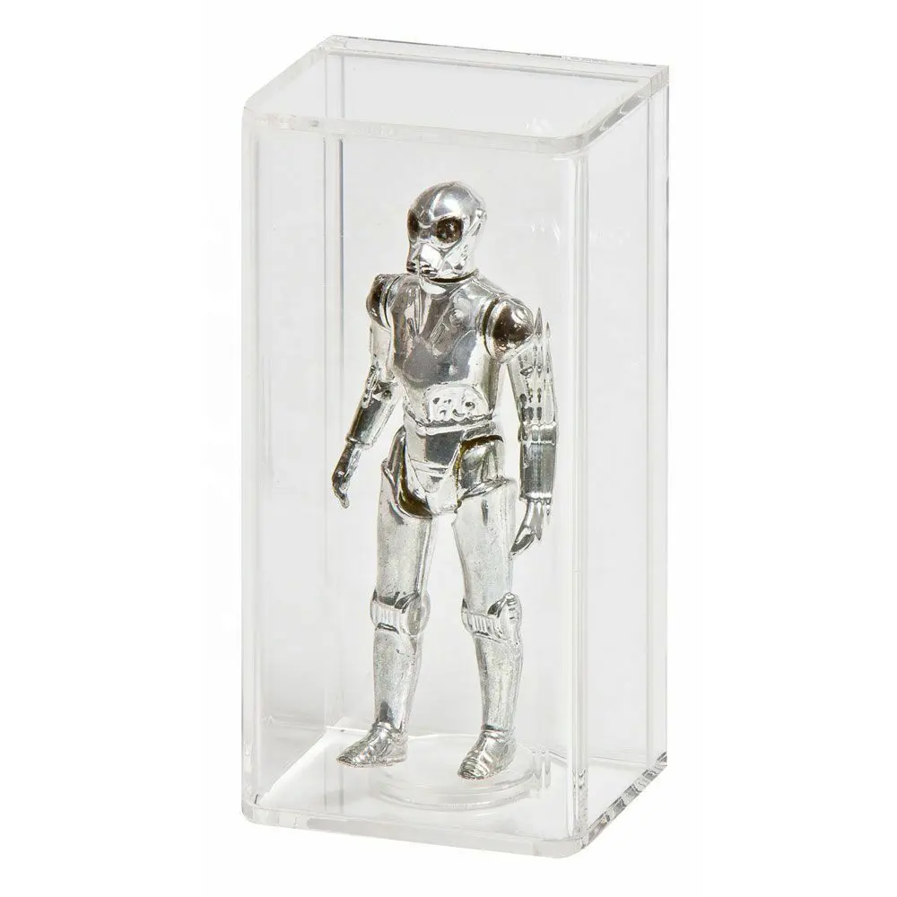 Figura protetora anti uv acrílico, capa protetora anti uv para star wars e gi