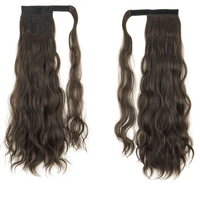 Perruques pour femmes avec longue queue de cheval et grandes boucles ondulées, en fibre haute température, tendance, moelleuses, douces et lisses, vente en gros d'usine