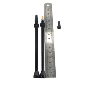 Válvula Presta de aleación de aluminio de 120mm de alta calidad, accesorios sin cámara de bicicleta de plata anodizada - Product Image 6