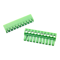 3.81mm pas vis bornier cuivre 10pin mâle femelle 15EDG 3.81 prise enfichable connecteur PCB