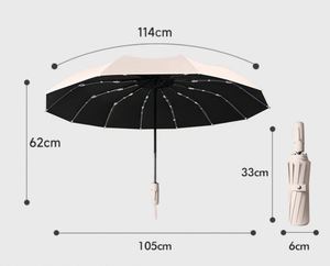 Sombrilla de Coche Plegable Portátil UV para Viajes, Protección Solar y Lluvia, Estructura de Doble Varilla, Apertura y Cierre Automático, Regalo Promocional - Product Image 2