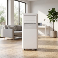 Climatiseur portable 9000 BTU à double tuyau, économe en énergie, faible bruit, télécommande, pour hôtel, magasin A22