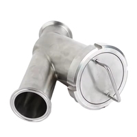 Filtre à miel en acier inoxydable de qualité alimentaire 304 316L à installation rapide Filtre à jus de fruits Type Y Tri Clamp