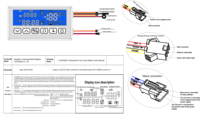 Désembueur intelligent 12V 5A 60W avec affichage de l'heure et de la température, miroir tactile 6 touches trois couleurs, anti-buée, prise USB
