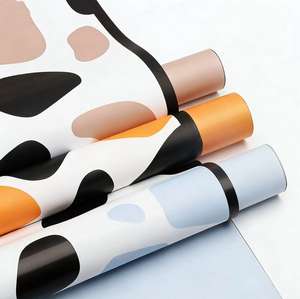 Papier d'emballage imperméable pour bouquets <span class=keywords><strong>de</strong></span> fleurs, style coréen, motif girafe, <span class=keywords><strong>jungle</strong></span>, fleurs, boutique <span class=keywords><strong>de</strong></span> fleurs, matériel d'arrangement floral - Product Image 1