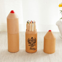 Ensemble de 12 crayons de couleur avec formes de balle et de fusée, logo personnalisé, non solubles, marque OEM, origine Chine